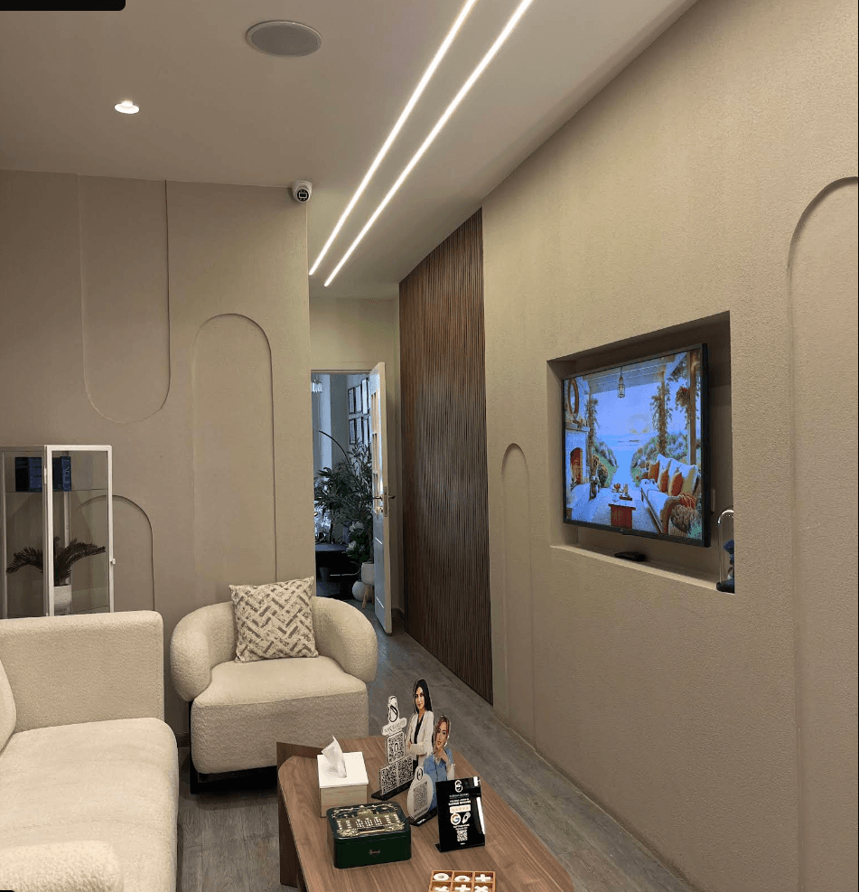 Clinic reception and waiting lounge